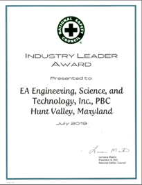 National Safety Council Recognizes EA as an Industry Leader in Workplace Safety