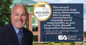 EA EcoVadis Gold Rating