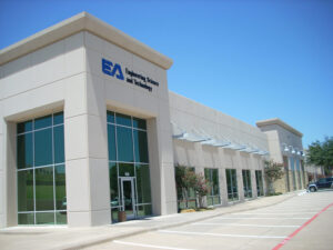 EA's Dallas Office location with a sign above the door