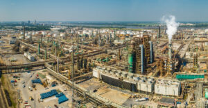 Aerial Photo of an Oil Refinery