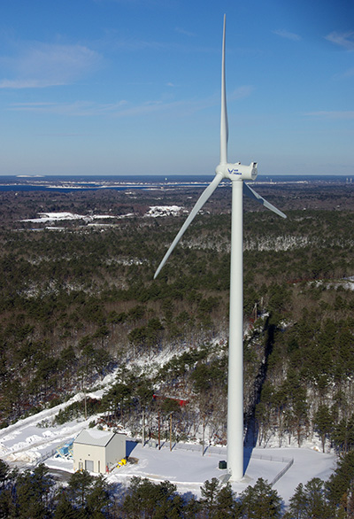 Aerial of Wind Turbine at JBCC