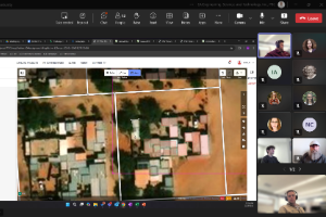 Image of teams meeting for the GIS Map-A-Thon