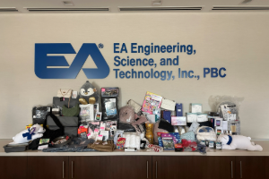 Image of all the donations collected for the Children’s Home of Catonsville.