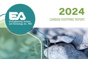 Cover of EA’s 2024 Carbon Footprint Report