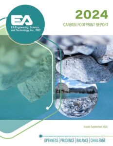 Cover of EA’s 2024 Carbon Footprint Report
