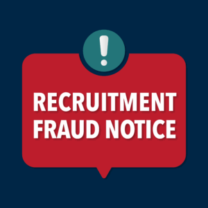 Recruitment Fraud Notice Graphic