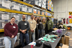 EA staff at the Untapped event warehouse