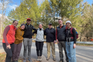 Image of EA employees who participated in the WFP hiking fundraiser