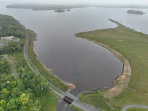 A 42-acre shallow sheltered bay created as part of the Spirit Lake Estuary Remediation and Restoration project