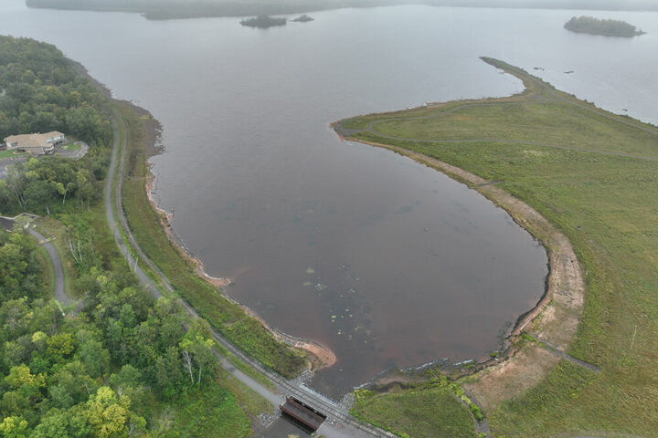 A 42-acre shallow sheltered bay created as part of the Spirit Lake Estuary Remediation and Restoration project